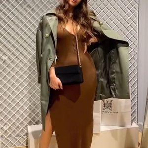 Mango khaki coat